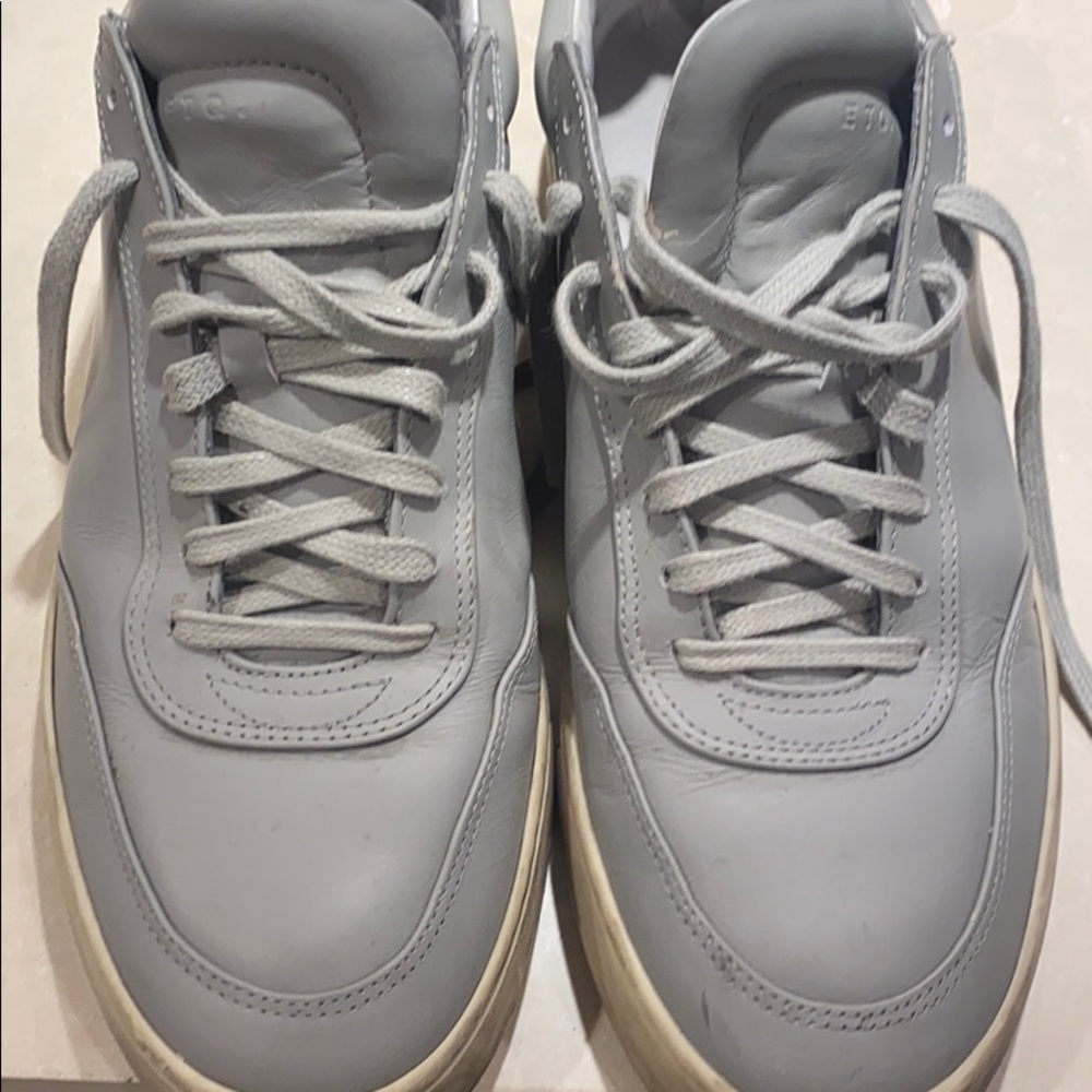 European gray sneakers